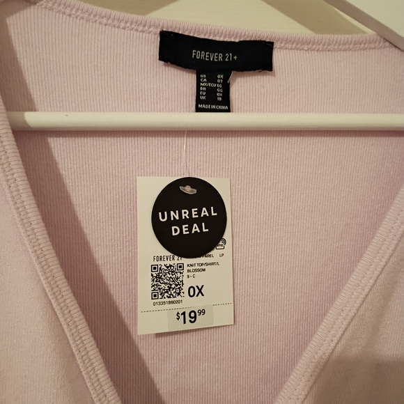 Forever 21 Lavender Purple 💜 Cross Front Top - Picture 2 of 6